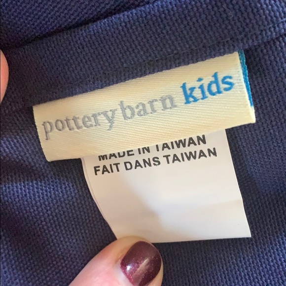 2- Pottery Barn Kids Navy Cotton Panels